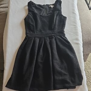 Charming Charlies Black Textured Mini Dress